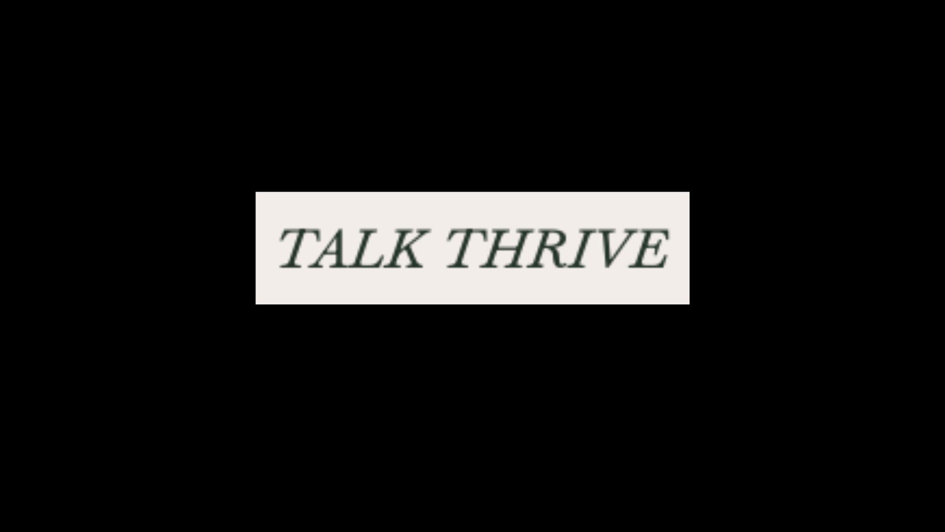 Profile photo for @talktothrive
