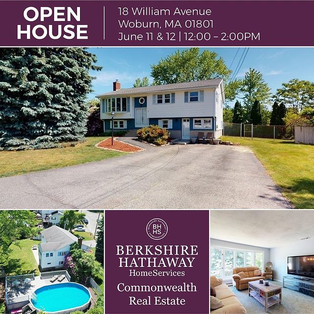 Instagram post: I’m hosting open houses this weekend - Saturday and Sunday 12-2, come by! #realestateagent #realestatebroker #berkshirehathawayhomeservic...