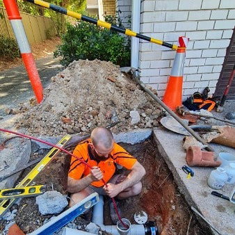 Instagram post: Blocked Storm Water Pipe Abbotsford NSW On The Job Update: Abbotsford NSW 2046 is included in our Emergency Service Area. We were called ...