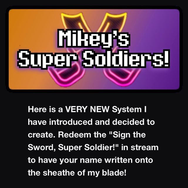 Instagram post: One of the things to look out for and redeem from Monday onwards in my streamer re debut!