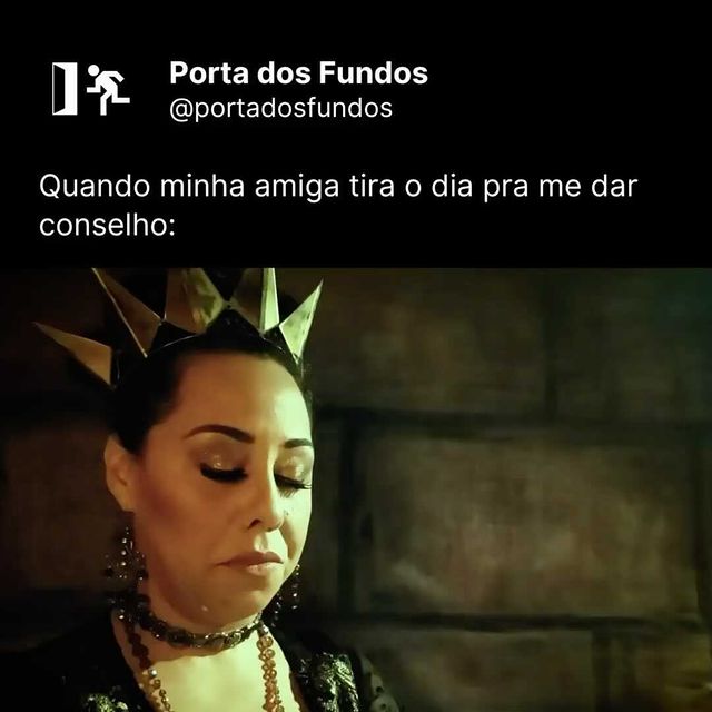 Instagram post: Há muito tempo, em uma terra longínqua chamada Porta dos Fundos, princesas e príncipes viviam em harmonia com fadas e outras criaturas má...