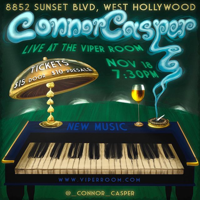 Instagram post: EYOOO IM PERFORMING AT THE LEGENDARY VIPER ROOM NOV 18th !!! You can get your tickets in my bio! I have so much new music for us to act f...