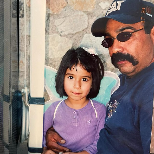 Instagram post: a piece of my heart now lives in heaven. to my best friend, i love you forever & always dad. 8.8.23, 5:41 am.
