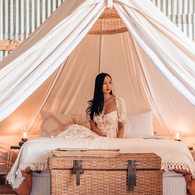 Instagram post: Summer loving in the stables. ⠀ Thank you to both @alkiraglamping and @mrs.schmick for having me as your first ever guest! Stay was absol...