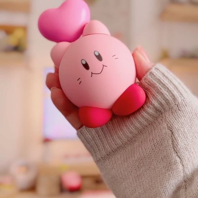 Instagram post: hey! ᐢ..ᐢ I’m back with a little kirby nendoroid unboxing ૮ ˶ᵔ ᵕ ᵔ˶ ა this is the 30th Anniversary edition and I love the retro face♡ I t...