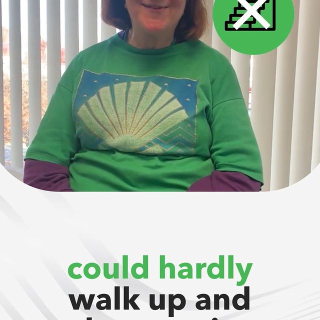 Instagram post: Before Gloria started her treatment at QC Kinetix, she was experiencing intense pain in her left knee which made it difficult to walk up ...