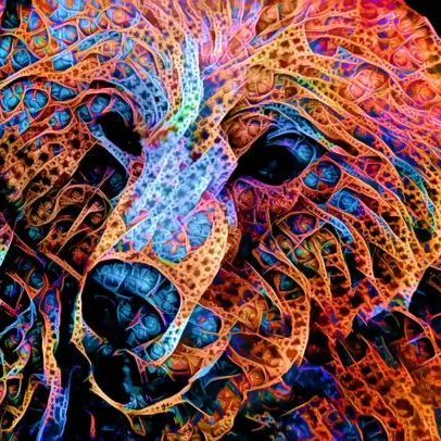 Instagram post: Unedited Footage of a Bear Song @molokaibass x @chmuramusic - TimeLapse #vjloops #styletransfer #ebsynth