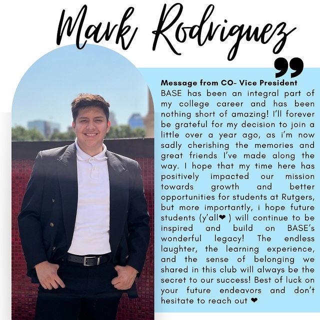 Instagram post: Good Bye Mark 🫡 Congratulations! Your dedication, creativity, and hard work have helped our club grow and evolve into the beautiful comm...