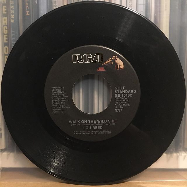 Instagram post: Day 10 “Favorite 7” Record” : Lou Reed - Walk On The Wild Side. Probably the single I spin the most, one of the simplest, yet most brilli...