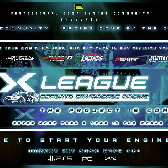 Instagram post: Announced today finally after a year of work its confirmed we will be starting the X-league!💯