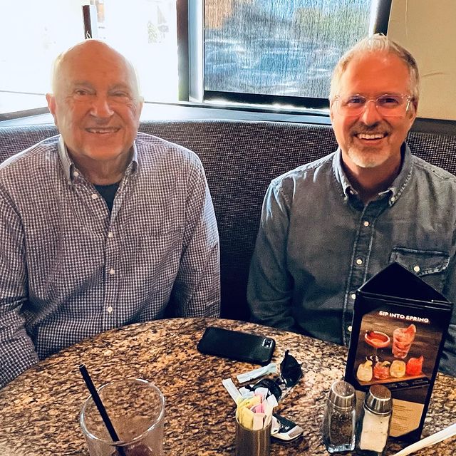 Instagram post: Had lunch yesterday with my high school principal from 40 years ago. He has also been a great friend of my families for the past 50 years...