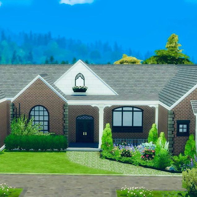 Instagram post: Golden Peak Family Home Speed Build. The first home I have uploaded to the gallery! No CC. #contentcreator #gamergirl #pcgaming #ShowUsYo...