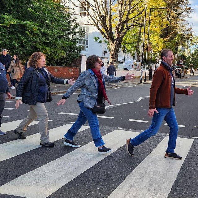 Instagram post: Abbey Road with the Fab 4!