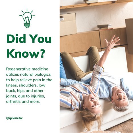 Instagram post: If you didn’t know, now you do! Let us figure out the right treatment option for you, schedule your free consultation today. #QCKinetix #...