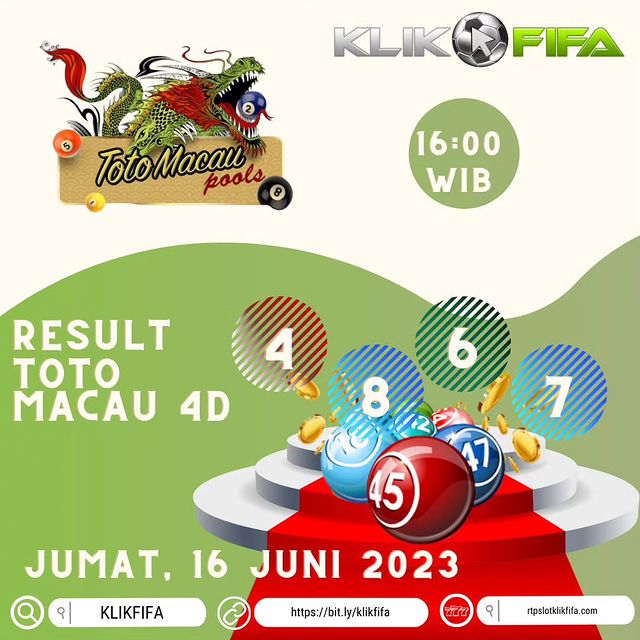 Instagram post: Selamat sore Pecinta Toto Macau KLIKFIFA 💢 Keluaran Hari ini Toto Macau 💢 16 Juni 2023 jam 16.00 wib 🔥 4 8 6 7 🔥 Silahkan daftar gabu...