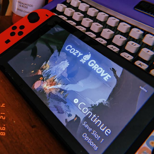 Instagram post: going live in 30 minutes! twitch.tv/inquinnsitor #gaming #gamer #streamer #nintendoswitch #cozygrove